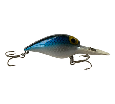 Right Facing View of STORM LURES WIGGLE WART Fishing Lure in BLUE SCALE