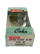 Load image into Gallery viewer, Box Stats View for HEDDON &amp; SONS COHO TADPOLLY Fishing Lure with Original DAISY BOX in NICKEL PLATE
