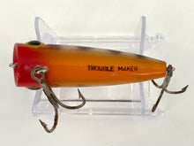 Load image into Gallery viewer, GOLDEN EYE LURES GUDEBROD TROUBLE MAKER 2.5&quot; Popper Fishing Lure • ORANGE with SPOTS
