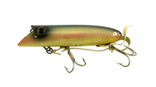 Load image into Gallery viewer, Left Facing View of HEDDON-DOWAGIAC KING BASSER Fishing Lure w/ Teddy Bear Glass Eyes
