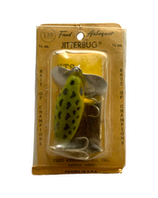 Load image into Gallery viewer, OLD Card • 1/4 oz FRED ARBOGAST JITTERBUG Vintage Fishing Lure • FROG WHITE BELLY
