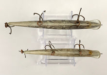 Lade das Bild in den Galerie-Viewer, Lot of 2 REBEL LURES 4.5&quot; &amp; 5.5&quot; MINNOW Fishing Lures • NATURALIZED PIKE
