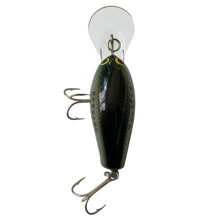 Load image into Gallery viewer, Top View of BAGLEY BAIT COMPANY DB-2 Diving B 2 Fishing Lure in LITTLE BASS on WHITE. Steel Hardware. Available at Toad Tackle.

