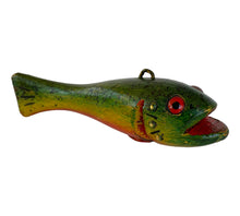 Load image into Gallery viewer, Right Facing View of DFD DULUTH FISHING DECOY by JIM PERKINS • LITTLE CUTTHROAT
