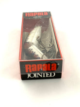 Load image into Gallery viewer, Sealed Box End View of RAPALA LURES COUNTDOWN JOINTED 9 Fishing Lure in Rainbow Trout
