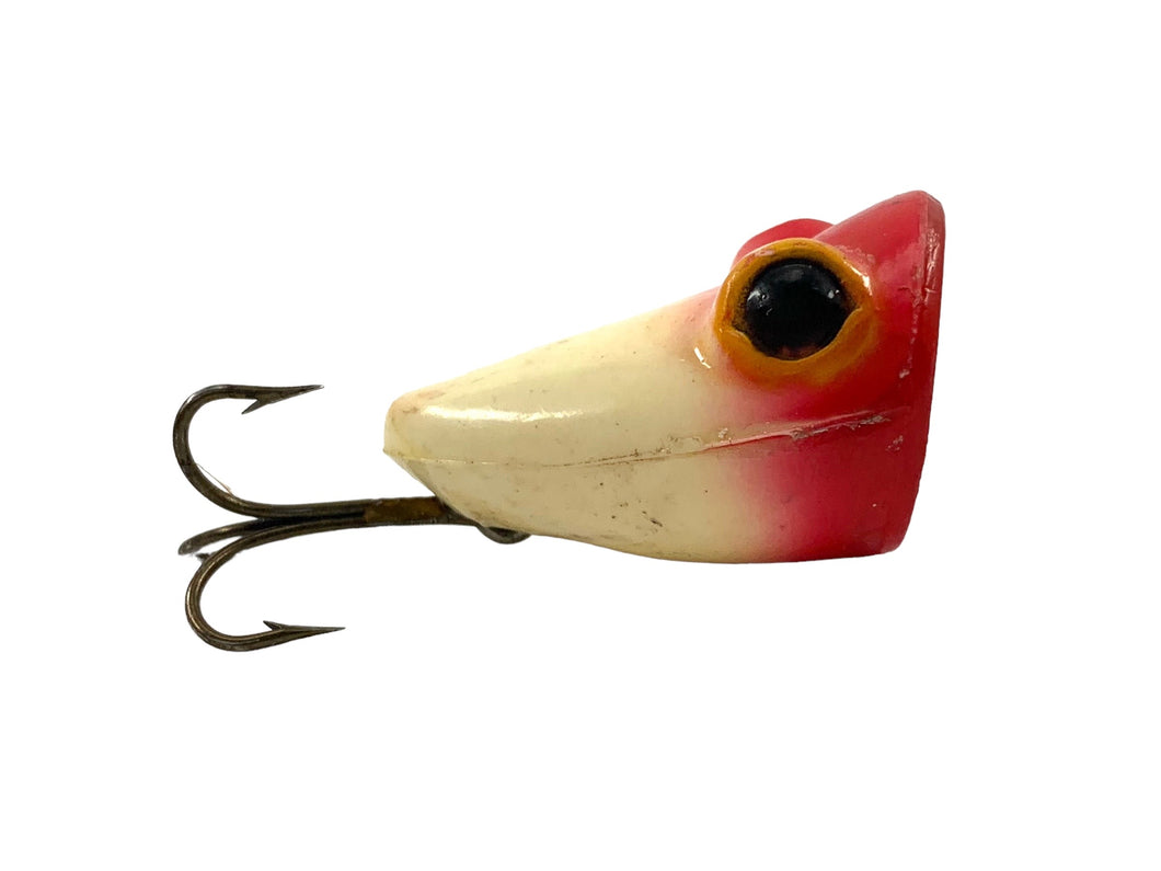 BROOK'S BAITS NO. SP-5 Topwater Popper Fishing Lure • RED HEAD