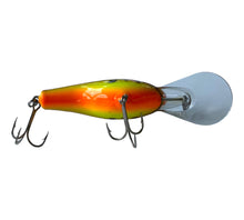 Load image into Gallery viewer, Belly View of BAGLEY BAIT COMPANY Diving B 3 Fishing Lure in DARK CRAYFISH on CHARTREUSE. Available at Toad Tackle.
