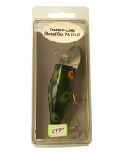 Charger l&#39;image dans la galerie, Boxed View of HANDMADE WOOD CRANKBAIT Fishing Lure From DOUBLE-R-LURES of ELLWOOD CITY, PENNSYLVANIA. For Sale Online at Toad Tackle.
