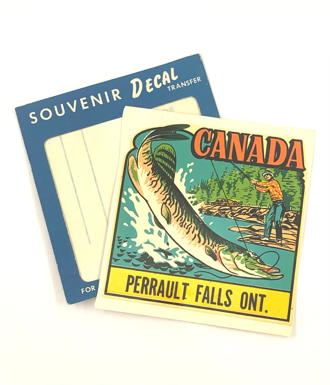 PERRAULT FALLS, ONTARIO, CANADA Vintage Souvenir Decal