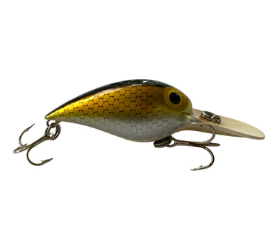 Right Facing View of Unmarked Pre- Rapala STORM LURES WIGGLE WART Fishing Lure in YELLOW SCALE