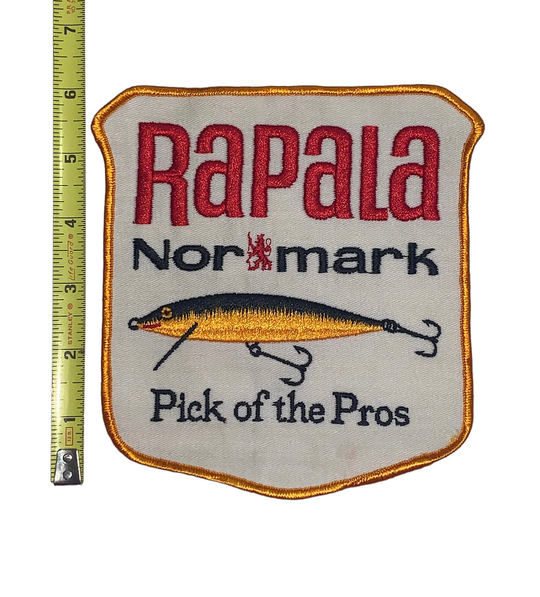 Rare RAPALA NOR MARK (Nor-Mark, Normark) PICK OF THE PROS Vintage Patch Crest
