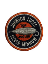Load image into Gallery viewer, Vintage Johnson Lures Silver Minnow Fishing Lure Patch
