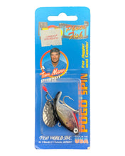Cargar imagen en el visor de la galería, Tom Mann Fish World Inc. POGO SPIN Fishing Lure Front Package View
