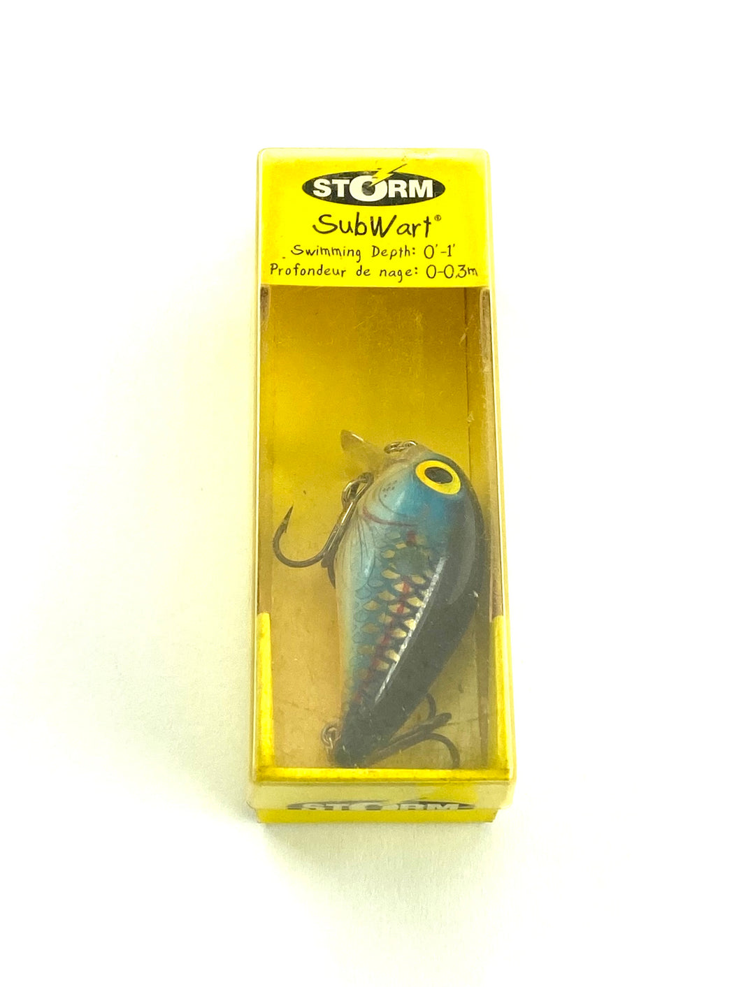 Vintage STORM Size 5 Subwart Fishing Lure • SILVER BLUE SHAD – Toad Tackle