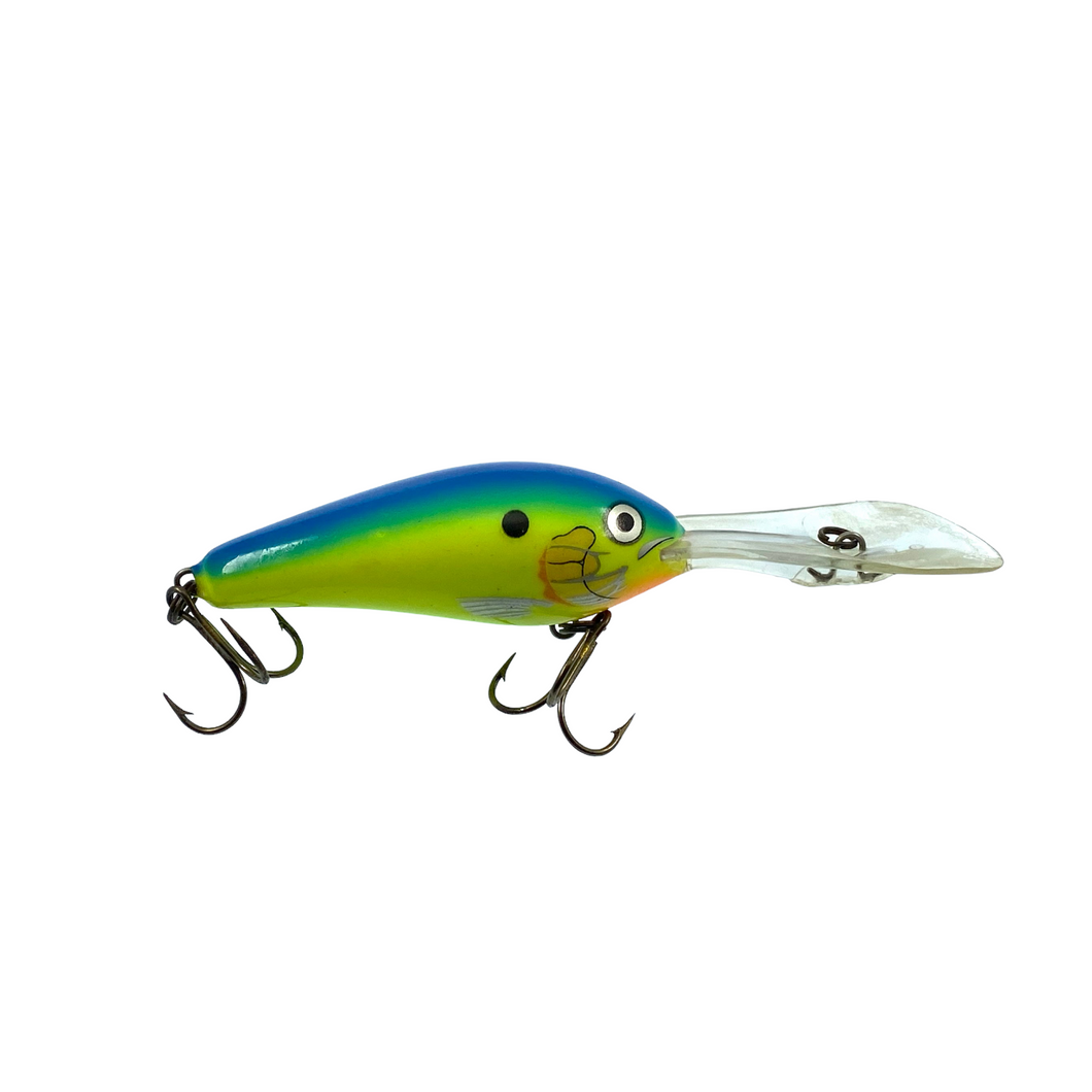 Toad Tackle • ToadTackle.net • ToadTackle.co • ToadTackle.us • Antique Vintage Discontinued Fishing Lures •  RAPALA Down Deep Rattlin Fat Rap 7 Fishing Lure • Parrot Special