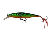 Load image into Gallery viewer, Left Facing View of RAPALA LURES CLACKIN&#39; MINNOW 11 Fishing Lure in FIRE TIGER 
