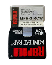 Load image into Gallery viewer, IRELAND • RAPALA MINI FAT RAP Fishing Lure • MFR-3 RCW RED CRAWDAD
