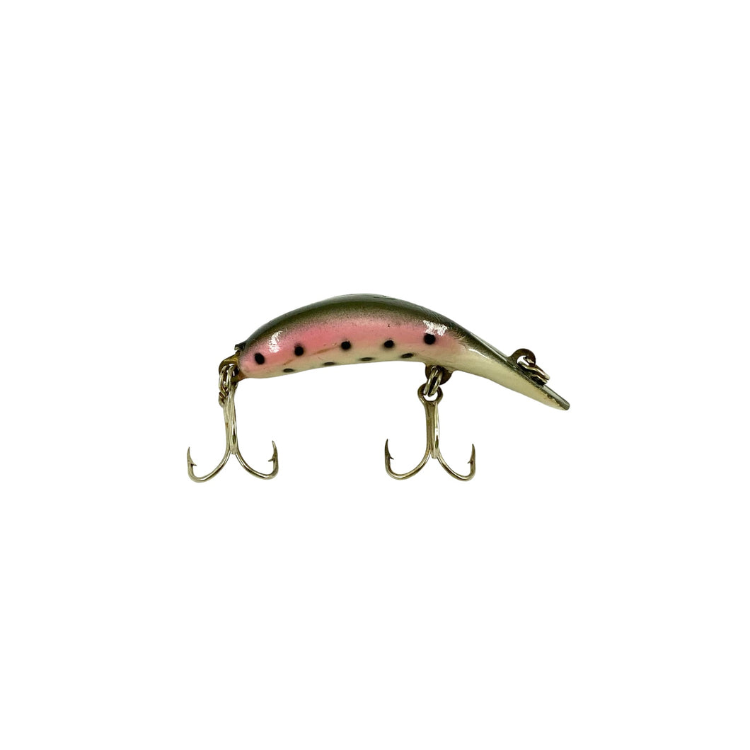 HEDDON TINY CLATTER TAD TADPOLLY Vintage Fishing Lure • 0990 RT RAINBOW TROUT