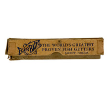 Load image into Gallery viewer, Side Box View of WWII Era EGER BAIT COMPANY VICTORY Antique Fishing Lure Box
