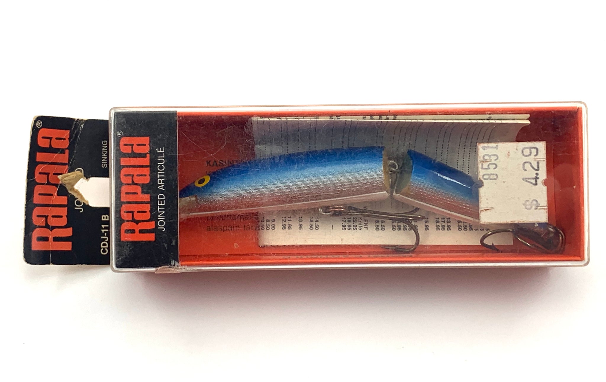 FINLAND • RAPALA Countdown Jointed 11 Fishing Lure • BLUE – Toad Tackle