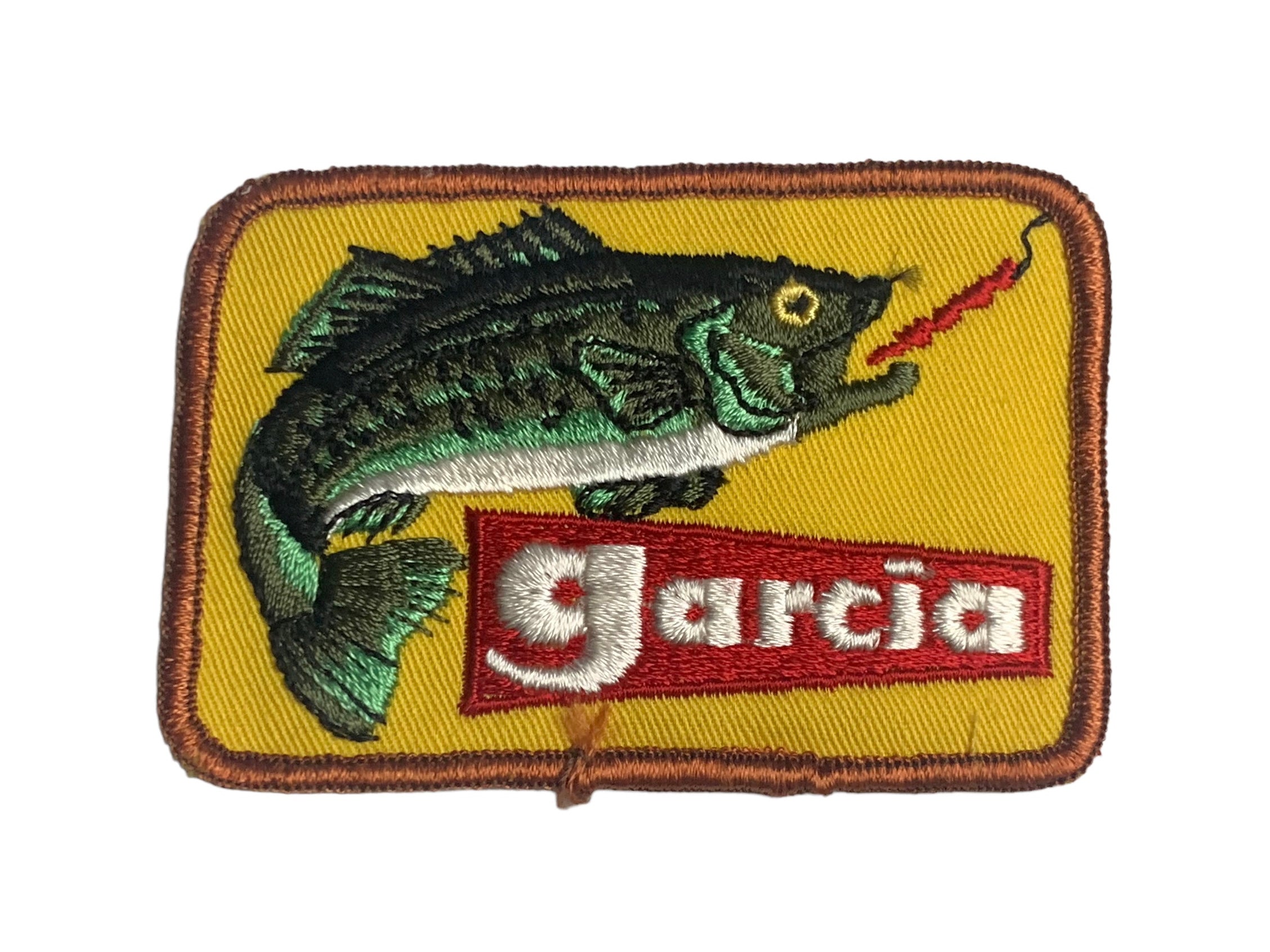 JUMPING BASS • GARCIA Vintage Fishing Patch • Abu Garcia – Toad Tackle