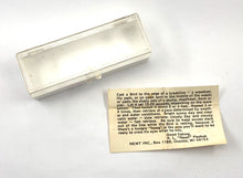 Load image into Gallery viewer, Box &amp; Insert View for Vintage Topwater • NEWT, INC. CAST A BIRD Fishing Lure with Box &amp; Insert from OCONTO, WISCONSIN

