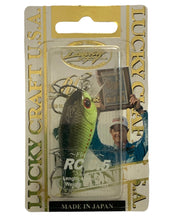 Lataa kuva Galleria-katseluun, Front Package View of LUCKY CRAFT RC 0.5 CRANK &quot;Silent&quot; Fishing Lure in CHARTREUSE PERCH
