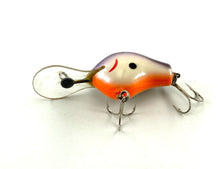 Load image into Gallery viewer, All Brass Hardware • BAGLEY DIVIN&#39; B I or DB-1 Fishing Lure • 084 PURPLE BLACK on WHITE aka BANDIT
