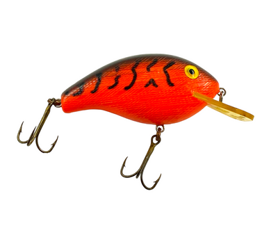 Vintage Rebel Deep Mini R Fishing Lure ~ Brown/Neon Orange