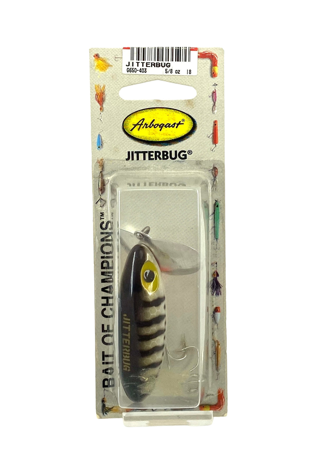 Pre-Pradco 5/8 oz Fred Arbogast Flat Eye Jitterbug Fishing Lure