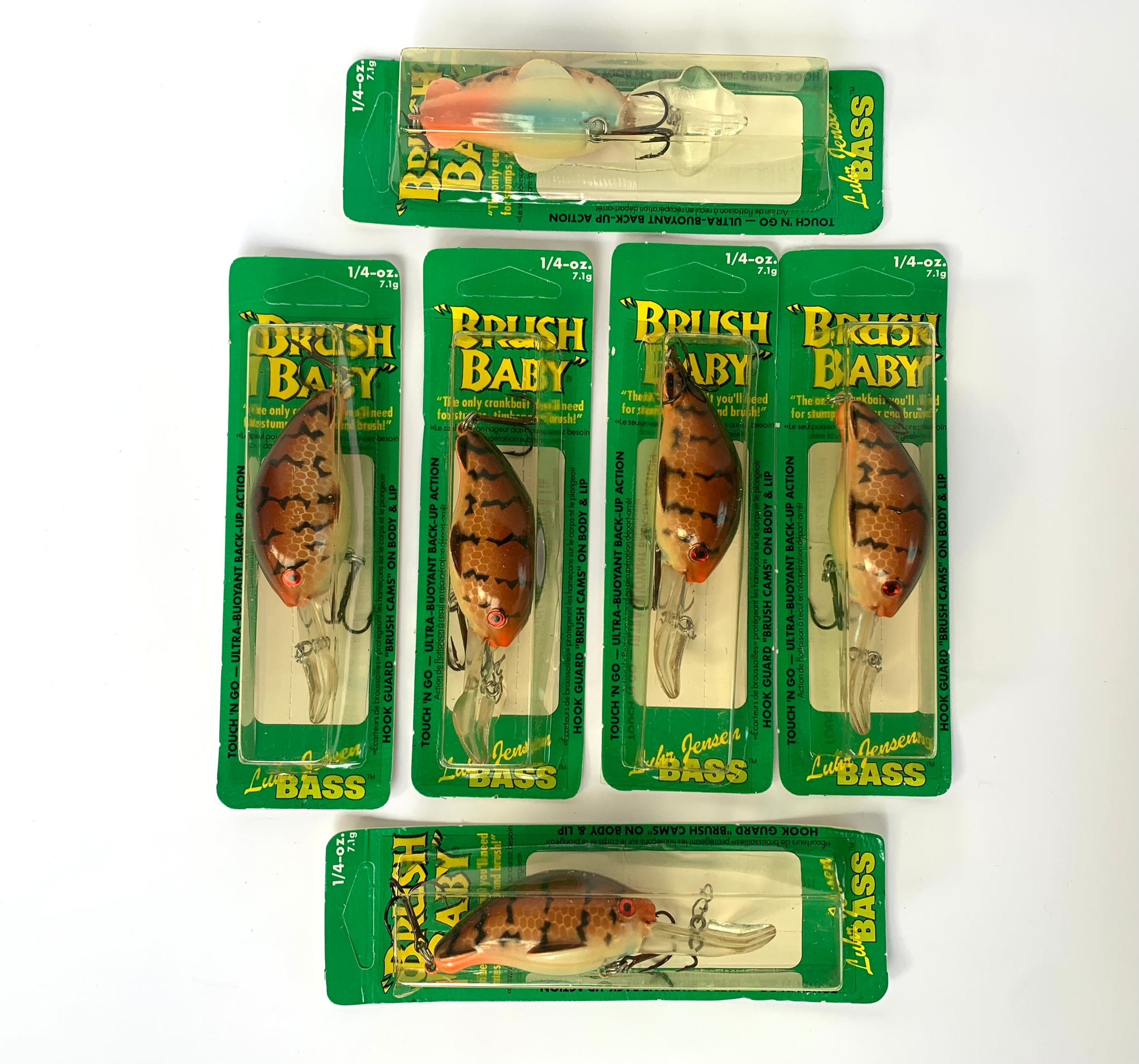 LUHR JENSEN WEE BRUSH BABY Fishing Lure BLUE BELLY PONDCRAW – Toad Tackle