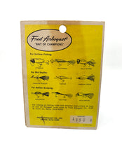 Load image into Gallery viewer, FLY ROD SIZE • Vintage FRED ARBOGAST HULA POPPER Fishing Lure • #1150 R RED &amp; WHITE
