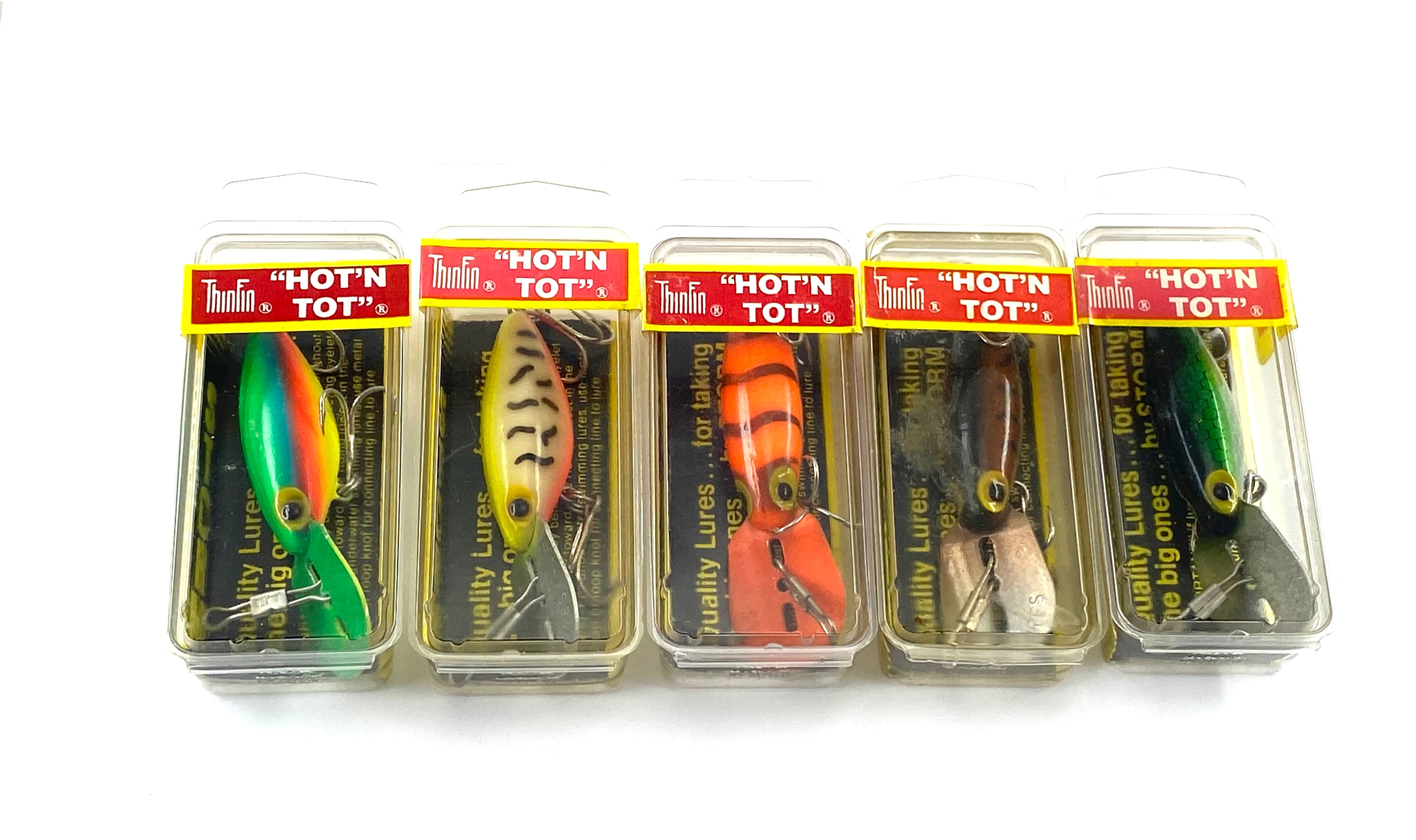 RED LABEL • Vintage Storm H Series Hot'N Tot Fishing Lures • Lot