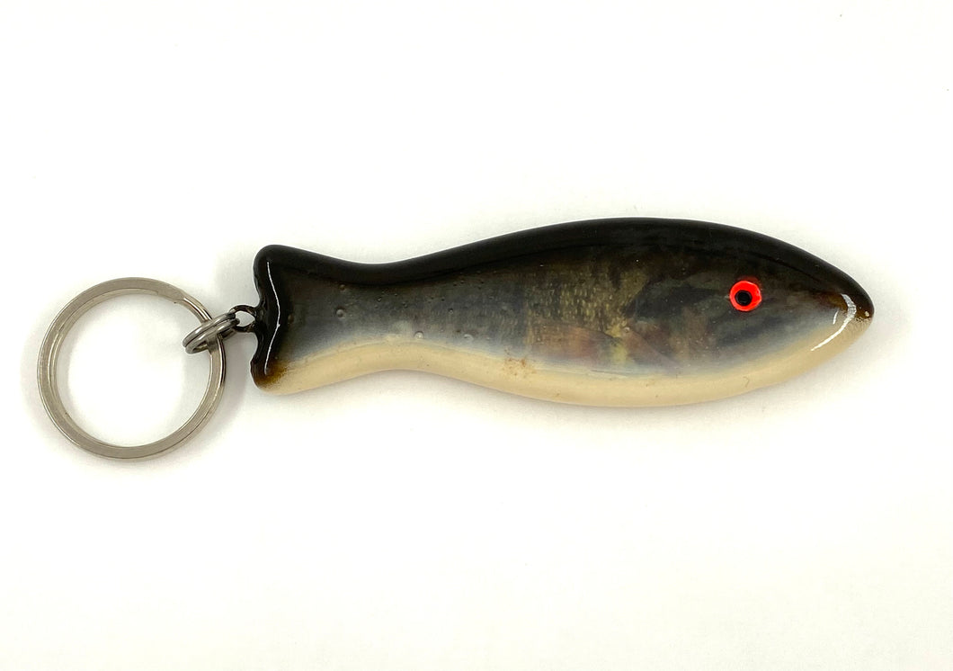 Tom Mann's 3-D WILDLIFE CREATIONS PHOTO-LURE Souvenirs/Collectibles Keychain • FISH