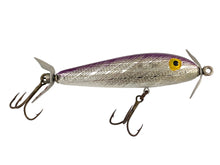 Load image into Gallery viewer, Vintage REBEL LURES DOUBLE TOP PROP BAIT SURFACE MINNOW Fishing Lure • PURPLE BACK
