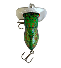 Load image into Gallery viewer, Top View of FRED ARBOGAST HOCUS LOCUST Fishing Lure • 208 SUMMER LOCUST
