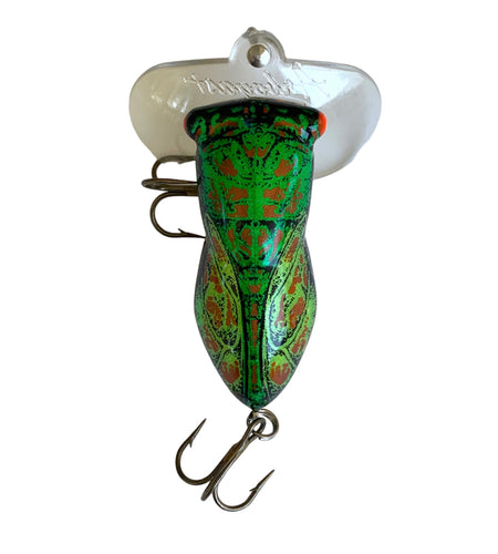Top View of FRED ARBOGAST HOCUS LOCUST Fishing Lure • 208 SUMMER LOCUST