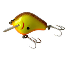 Load image into Gallery viewer, Left Facing View of JIM BAGLEY BAIT COMPANY BB1 BALSA B 1 Square Bill Fishing Lure in CRAYFISH on CHARTREUSE.  Featuring All Brass Hardware. Available at Toad Tackle.
