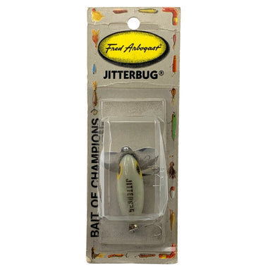 2 Vintage Fred Arbogast Jitterbug Topwater lure, 1 3/4 spinning size – IBBY
