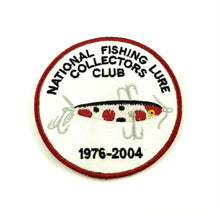 Load image into Gallery viewer, NFLCC HEDDON 100 STRAWBERRY Fishing Lure Collector&#39;s Patch 1976-2004
