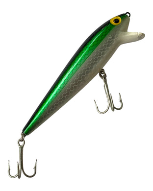 Right Facing View of Storm Lures SHALLO MAC Vintage Fishing Lure in GREEN SCALE