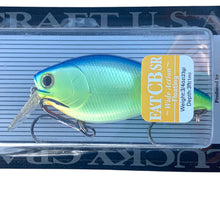 Load image into Gallery viewer, Close Up View of LUCKY CRAFT FAT CB SR Fishing Lure • CHARTREUSE BLUE
