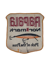 Load image into Gallery viewer, Back View of Rare RAPALA NOR MARK (Nor-Mark, Normark) PICK OF THE PROS Vintage Patch Crest
