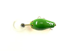 Load image into Gallery viewer, ALL BRASS HARDWARE • JIM BAGLEY BAIT COMPANY DB-1 Fishing Lure • 6C9 GREEN CRAYFISH on CHARTREUSE
