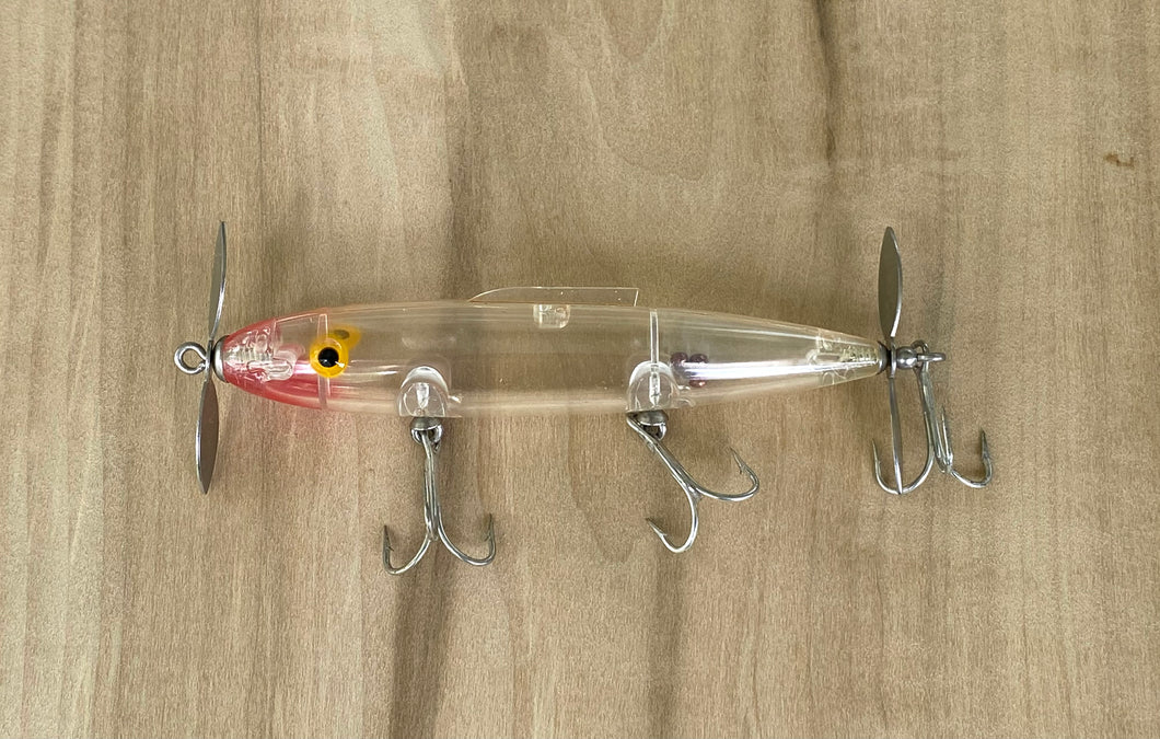 Dual Spinners • BILL LEWIS TOPWATER PROP Fishing Lure • CLEAR