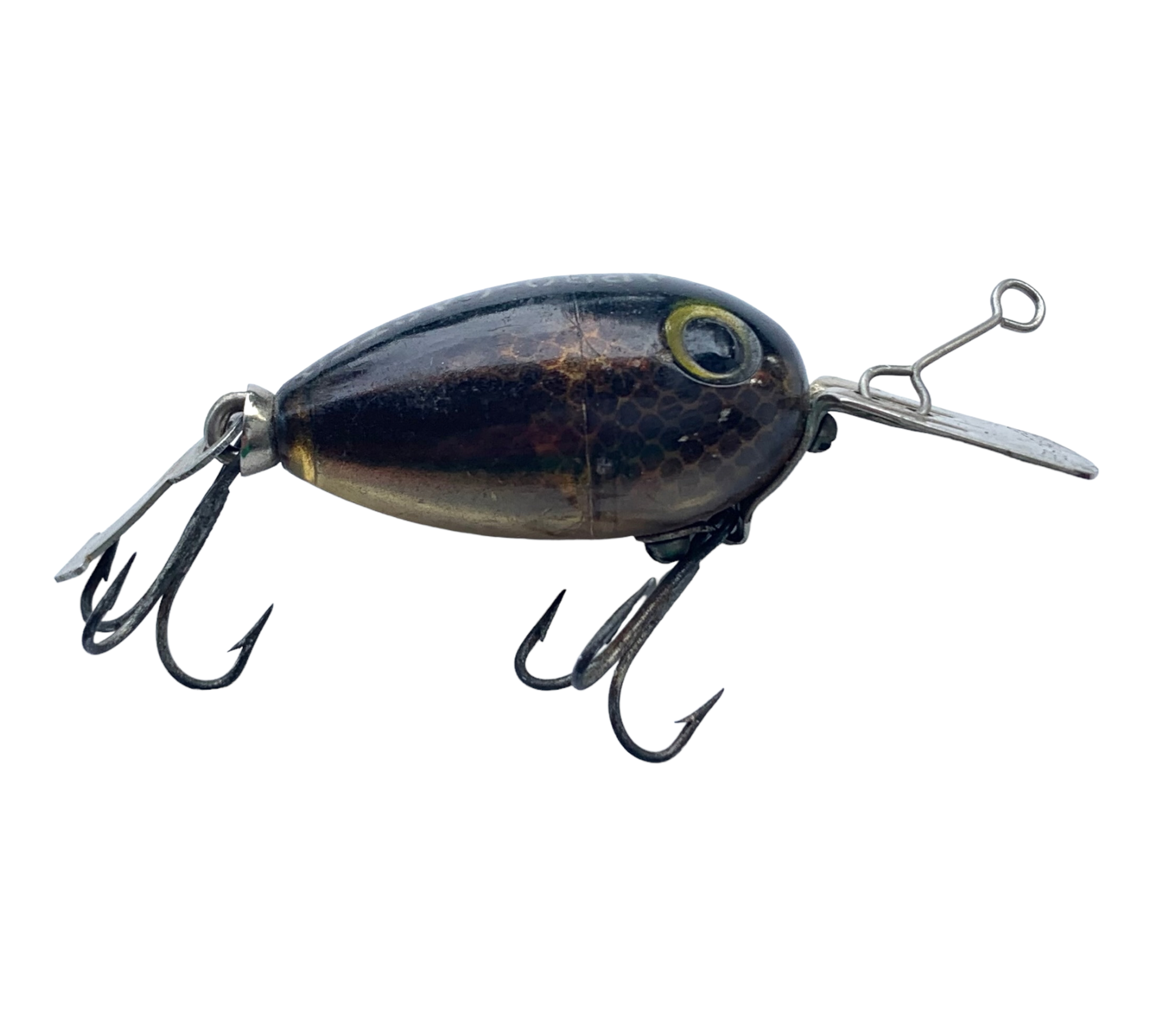 REFLECTOR SERIES • Antique Fred Arbogast 1/8 oz ARBO-GASTER Fishing Lure • BROWN/BLACK SCALE