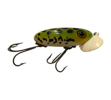 Load image into Gallery viewer, Additional Side Stamp View of SIDE STAMPED 2nd Generation Hardware FRED ARBOGAST 5/8 oz JITTERBUG w/Plastic Lip Fishing Lure in FROG
