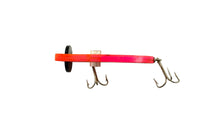 Load image into Gallery viewer, RARE • Lamprey Lure And Tackle Company &quot;THE ORIGINAL LAMPREY&quot; Vintage Fishing Lure • FLUORESCENT PINK w/ BLACK LIP

