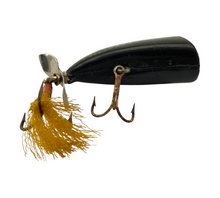 Load image into Gallery viewer, Toad Tackle • ToadTackle.net • ToadTackle.co • ToadTackle.us • WHOPPER STOPPER LURES TOPPER Vintage Fishing Lure in BLACK HERRINGBONE
