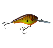 Load image into Gallery viewer, Right Facing View of BAGLEY BAIT COMPANY Diving B 3 Fishing Lure in DARK CRAYFISH on CHARTREUSE. Available at Toad Tackle.
